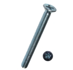 Винт за метал M5x80 DIN 965, фрезенк кр.шлиц (+) шлиц