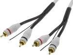 Кабел за усилвател 5m 4CARMEDIA RCA-HQ2.500