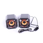 Компютърни колонки 2.0 USB A8, 2x5 W, с USB за захранване, регулиране на звука, черни