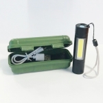 Светодиоден фенер 510 Mini 2 LEDS , Алуминиев корпус, компактен дизайн, черен