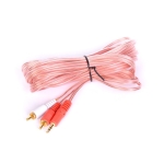 Аудио кабел Stereo Jack 3.5mm - 2RCA, HQ, високо качество, силиконова изолация, 5 метра
