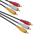 КАБЕЛ 3 мъжки чинча - 3 мъжки чинча 3RCA DeTech 5м.