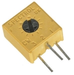 Тример потенциометър 200 ohm/0.5W 63X-201 вертикален монтаж