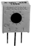 Тример потенциометър 200 ohm/0.5W 63X-201 вертикален монтаж