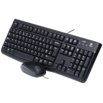 Kомплект клавиатура с мишка Logitech MK120, Черна