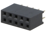 CONNFLY DS1023-2*5S21 Гнездо щифтово женско 10PIN (2x5) право 2.54mm THT