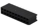 CONNFLY DS1023-2*10S21 Гнездо щифтово женско 20PIN (2x10) право 2.54mm THT
