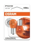 Автолампа OSRAM 7507 ORANGE 21W 12V BAU15s UNV1 PY21W