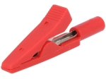 AXIOMET AX-CR-2PM-R Щипка крокодил 10A 60VDC червена Об.дълж: 41,5mm