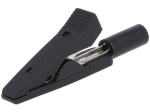AXIOMET AX-CR-2PM-B Щипка крокодил 10A 60VDC черна Об.дълж 41,5mm