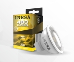 LED лампа Ф50 MR16 GU5.3 12V 7W 480lm 6500K 38гр. INESA