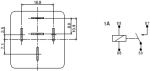 Реле S10-1A-C1-24VDC автомобилно 40А, бобина 24V DC, контакти SPST-NO