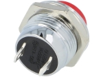 Бутон SPST-NO 3A/250VAC червен