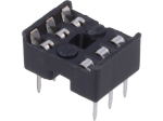 ICVT-6P цокъл за ИС 6pin DIP, 7.62mmTHT растер 2.54mm