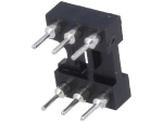 Цангов цокъл за ИС 6pin DIP, 7.62mmTHT растер 2.54mm