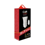 Зарядно устройство за кола DeTech, DE-C01C, 5V/2.4A, 12/24V, С Type-C кабел, 2 x USB