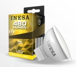 LED лампа Ф50 MR16 GU5.3 12V 7W 480lm 4000K 105гр. INESA