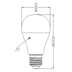 LED лампа димируема GLS V4 DIM FR 11W 1060lm 2700K E27 SYLVANIA
