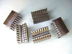 ЦОКЪЛ ЗА ИС DIP 16pin 7.62mm позлатен RM2.54mm