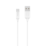 Мрежово зарядно устройство, DeTech, DE-09C, 5V/2.4A, 220V, 2 x USB, С Type-C кабел, 1.0m, Бяло