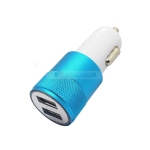 Зарядно за кола 12-24V 2.1A 2xUSB, синьо