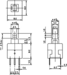 BS-800-L Микропревключвател TACT DPDT ON-ON