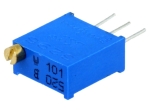 Многооборотен тример потенциометър 100 ohm 0.5W ±10% вертикален SR PASSIVES