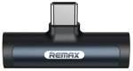 Преходник, Remax Smooth RL-LA03, Type-C към 3,5mm + Type-C F