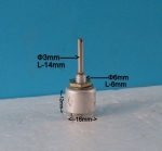 Потенциометър СПО-0,5 470 ohm 0.5W ос 14мм