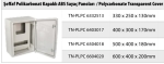 ТАБЛО ABS/PC 330/250/140, IP 65, RAL 7035, С ПРОЗР.ВРАТА