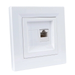 Информационна Розетка бяла Asfora  1X RJ45 - UTP cat.5e