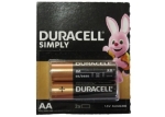 Алкална батерия AA LR6 DURACELL 2бр