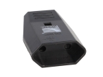 Щепсел женски / гнездо 2P с ухо черен 10A 250V