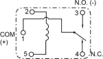Реле FUJITSU FBR51ND12-W1 25A / 14V DC SPDT, бобина 12VDC