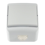 Ключ IP44 СХ. 1 БЯЛ MELOPLAM