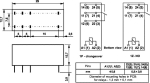 Реле RELPOL RM85-2011-35-1009, бобина 9V DC, контакти SPDT 16A