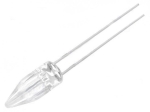 Светодиод OPTOSUPPLY OSM2DK58A1B 5mm топло бял 750-1120mcd 180°2,8-3,6V 20mA