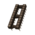 Цанков цокъл за ИС 20pin DIP, 7.62mm THT растер 2.54mm