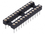 Цангов цокъл за ИС 24pin DIP, 7.62mm THT растер 2.54mm