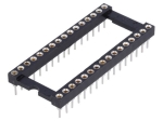 Цангов цокъл за ИС 32pin DIP, 15.24мм THT растер 2.54мм