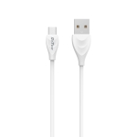 Кабел за данни  DeTech DE-24M, Micro USB, 1.0m, бял