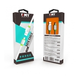 Кабел за данни, EMY MY-443, за iPhone 5/6/7 , 1.0м, бял