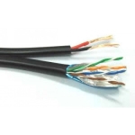 Кабел FTP Cat.5E CU 24AWG+2x0.75 mm