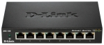 Суич D-Link DGS-108, 8 портов 10/100/1000 Gigabit Metal