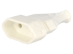 Щепсел женски / гнездо 2P бял 2.5A 250V
