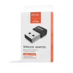 Безжичен мрежов адаптер Moveteck GT863, USB, 150Mbps, Чере