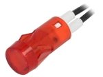 Индикаторна глим лампа червена 230VAC ф12mm BULGIN