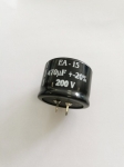 470uF 200V SNAP IN 35x27mm EA-15 КОНДЕНЗАТОР ЕЛЕКТРОЛИТЕН