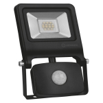 Светодиоден прожектор със сензор за движение FLOOD VALUE SEN 10W/4000K BK 800lm IP44 LEDVANCE