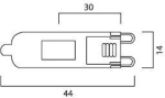 ХАЛОГЕННА КАПСУЛА ECO G9/28W/220V SYLVANIA